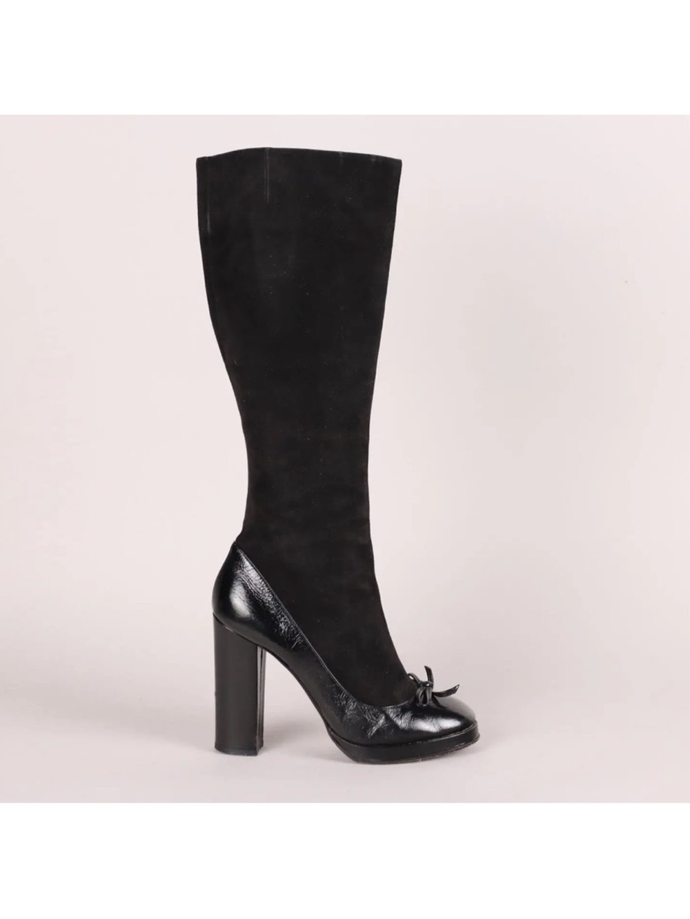 Marc by Marc Jacobs Patent Leather & Suede Tall Boots